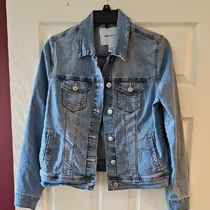 Nine West Light Blue Denim Jacket Womens Size L